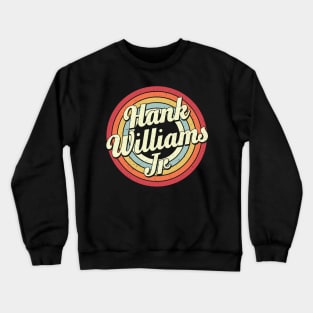 Williams Jr Proud Name Retro Rainbow Tribute Crewneck Sweatshirt